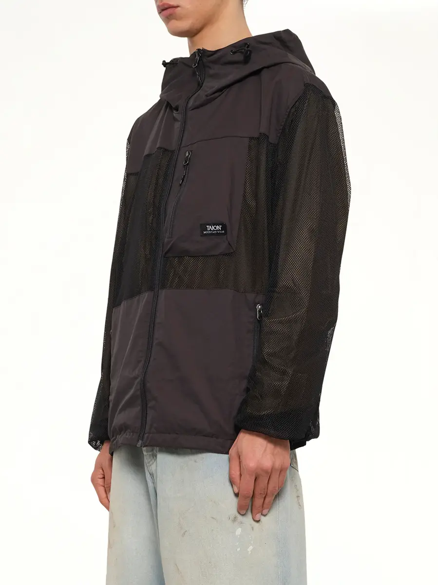TAION Non Down Mountain Reversible W-zip Hood Jacket in Black/dark Olive | Thumbnail 3 TAION Non Down Mountain Reversible W-zip Hood Jacket in Black/dark Olive | Thumbnail 3