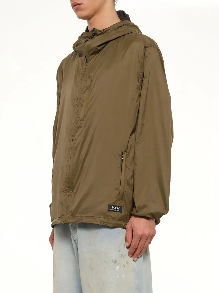 TAION Non Down Mountain Reversible W-zip Hood Jacket in Black/dark Olive | Thumbnail 9 TAION Non Down Mountain Reversible W-zip Hood Jacket in Black/dark Olive | Thumbnail 9