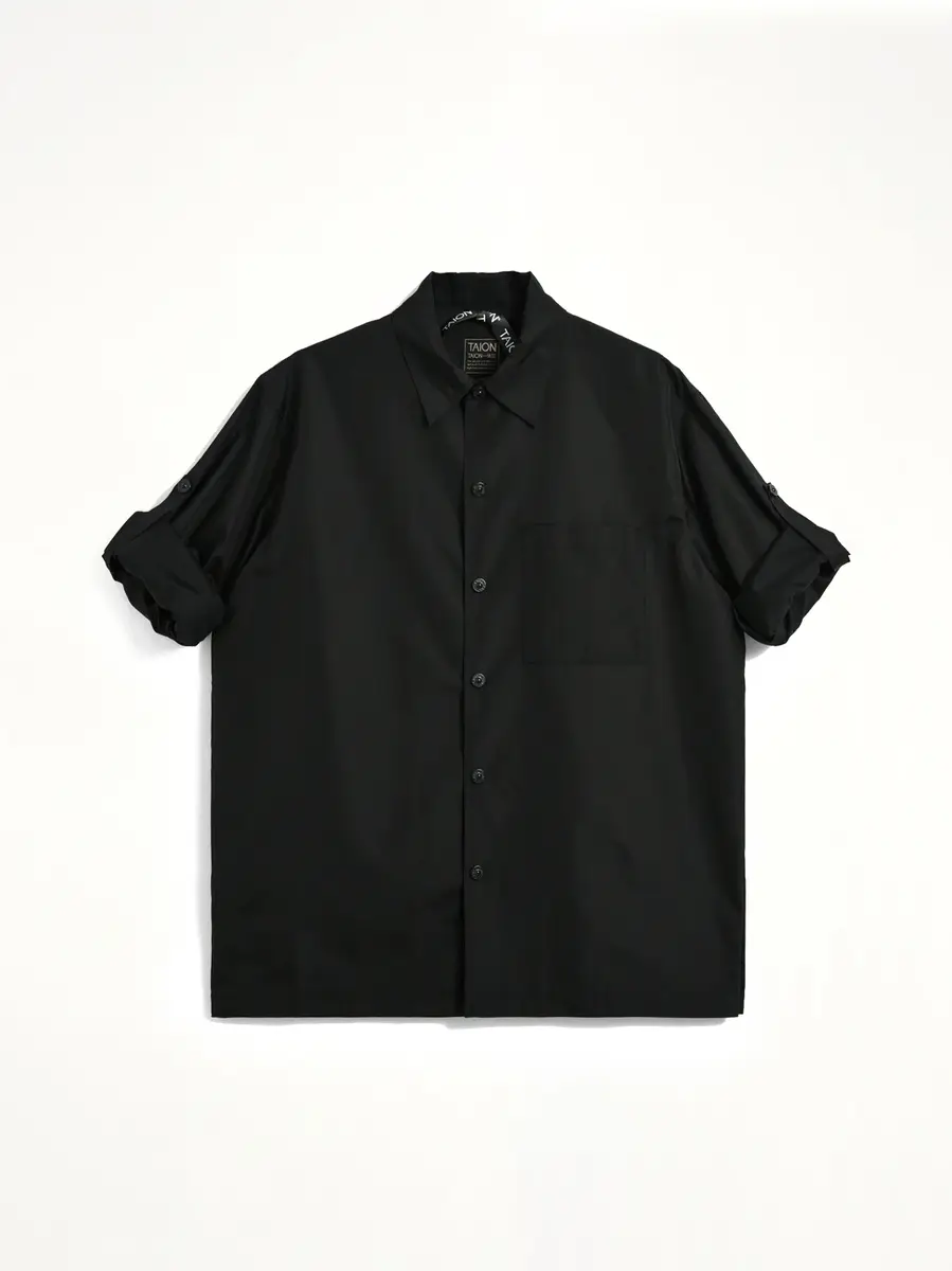 TAION Non Down Military Button Slit Shirt | Thumbnail 9