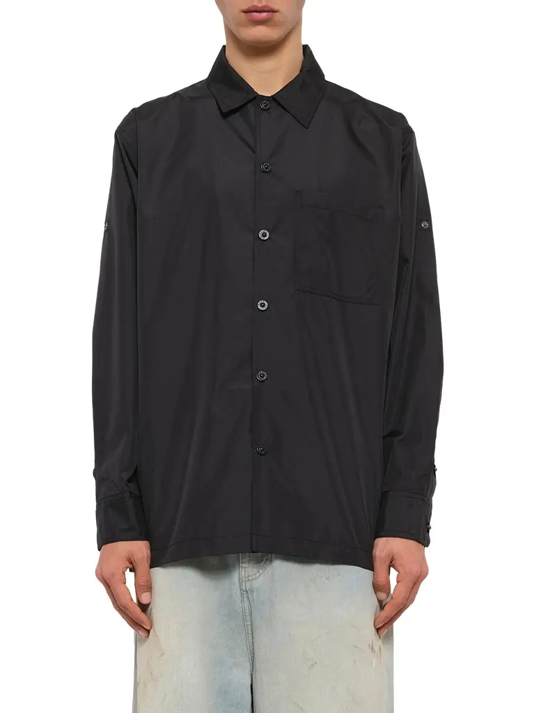 TAION Non Down Military Button Slit Shirt