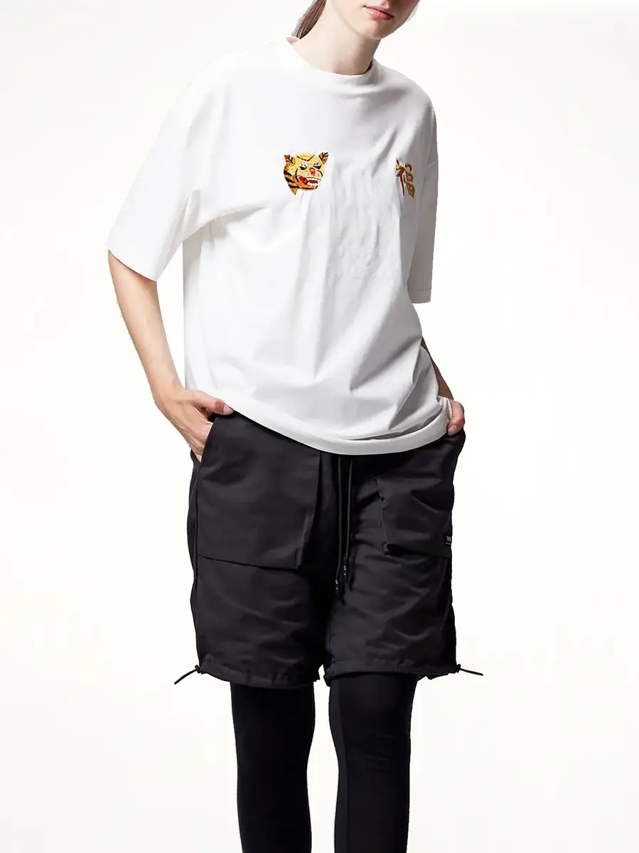 TAION Front Side Embroidery Tiger T-shirt in Off White | Thumbnail 5 TAION Front Side Embroidery Tiger T-shirt in Off White | Thumbnail 5