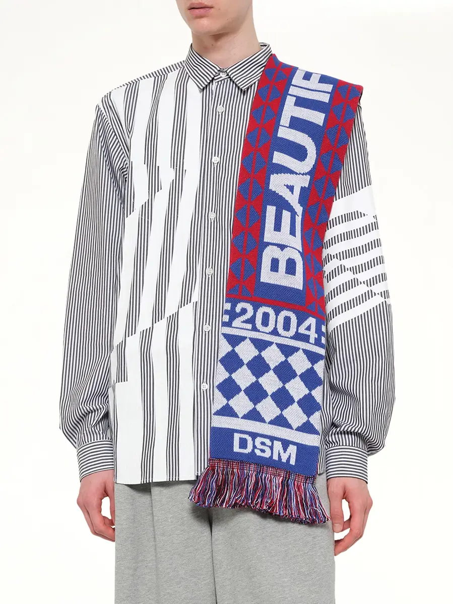 DSM KEI NINOMIYA Dsm Beautiful Chaos Football Knit Scarf in Multicolour | Thumbnail 4 DSM KEI NINOMIYA Dsm Beautiful Chaos Football Knit Scarf in Multicolour | Thumbnail 4