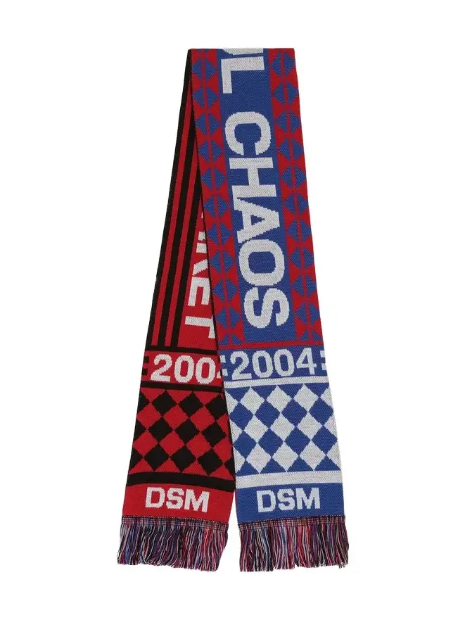 DSM KEI NINOMIYA Dsm Beautiful Chaos Football Knit Scarf in Multicolour