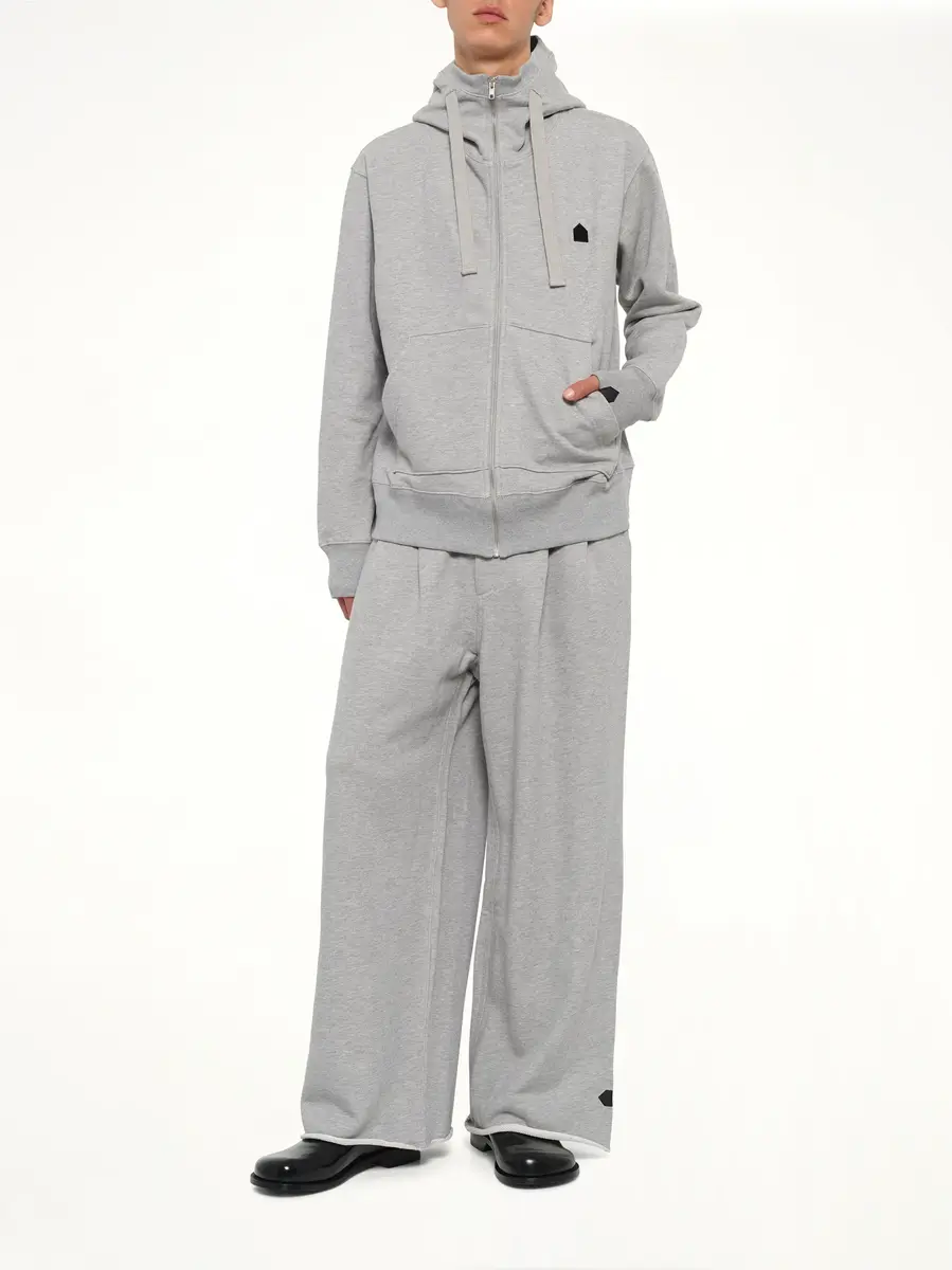 DSM KEI NINOMIYA Hut Embroidery Zipped Knit Hoodie | Thumbnail 4 DSM KEI NINOMIYA Hut Embroidery Zipped Knit Hoodie | Thumbnail 4