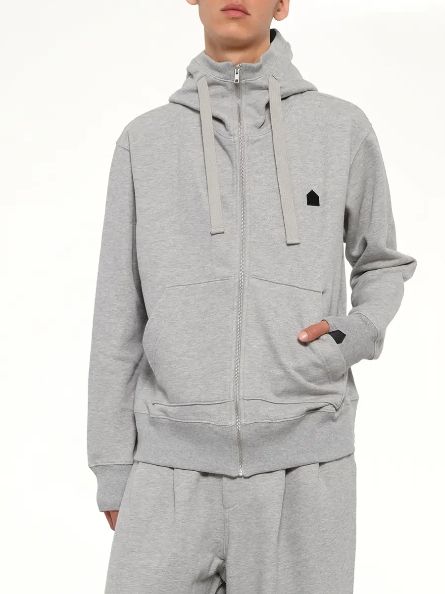 DSM KEI NINOMIYA Hut Embroidery Zipped Knit Hoodie | Thumbnail 6 DSM KEI NINOMIYA Hut Embroidery Zipped Knit Hoodie | Thumbnail 6