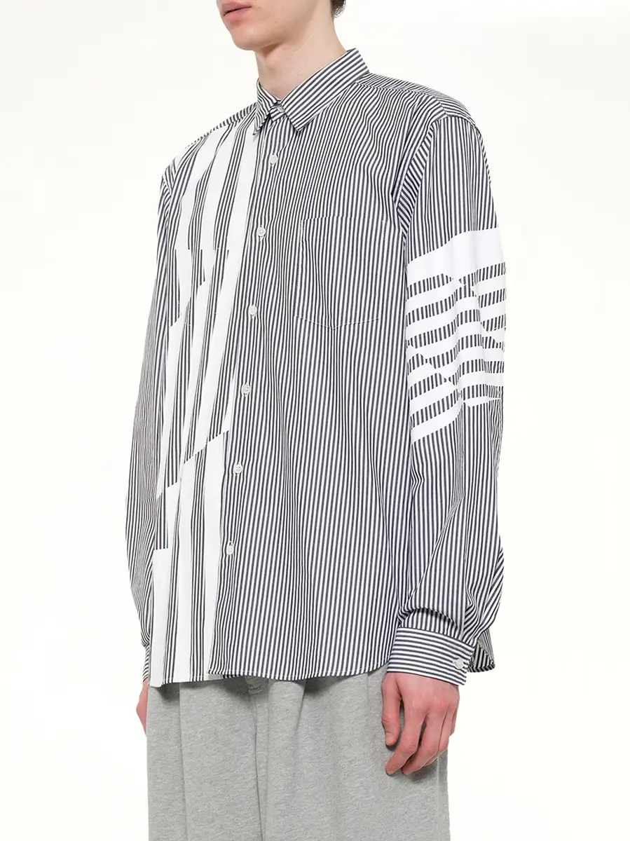 DSM KEI NINOMIYA Printed Striped Woven Shirt | Thumbnail 3 DSM KEI NINOMIYA Printed Striped Woven Shirt | Thumbnail 3
