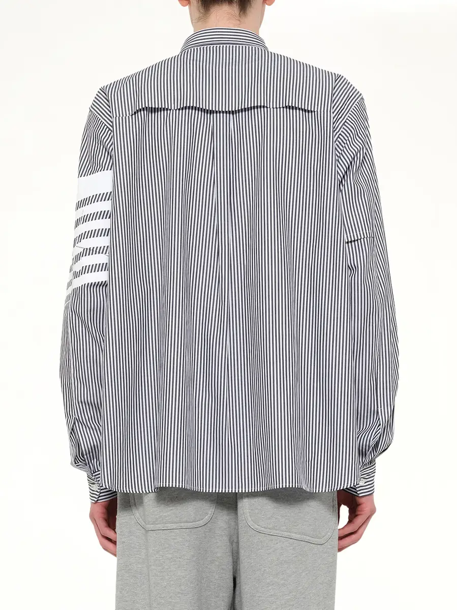 DSM KEI NINOMIYA Printed Striped Woven Shirt | Thumbnail 5 DSM KEI NINOMIYA Printed Striped Woven Shirt | Thumbnail 5