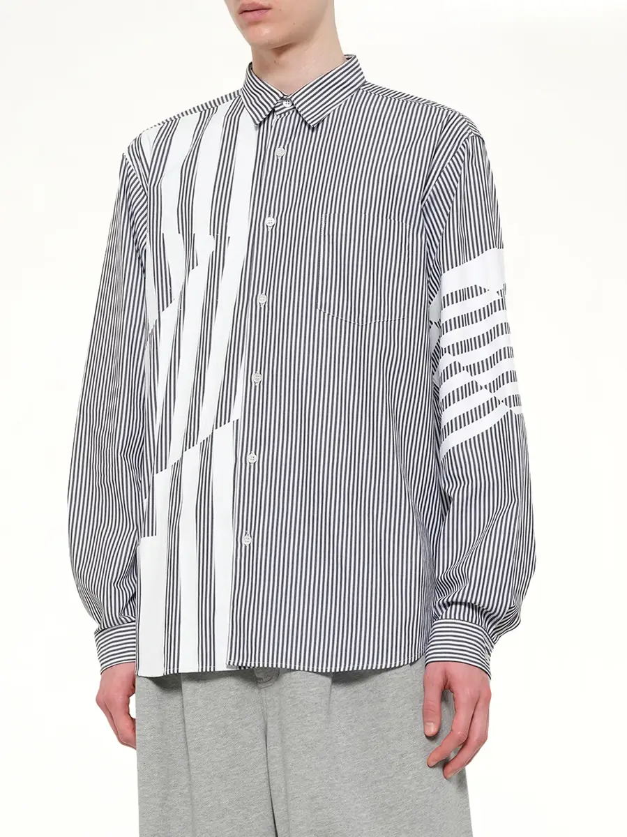 DSM KEI NINOMIYA Printed Striped Woven Shirt | Thumbnail 6 DSM KEI NINOMIYA Printed Striped Woven Shirt | Thumbnail 6