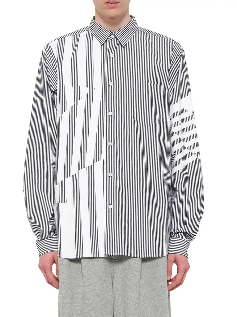 DSM KEI NINOMIYA Printed Striped Woven Shirt
