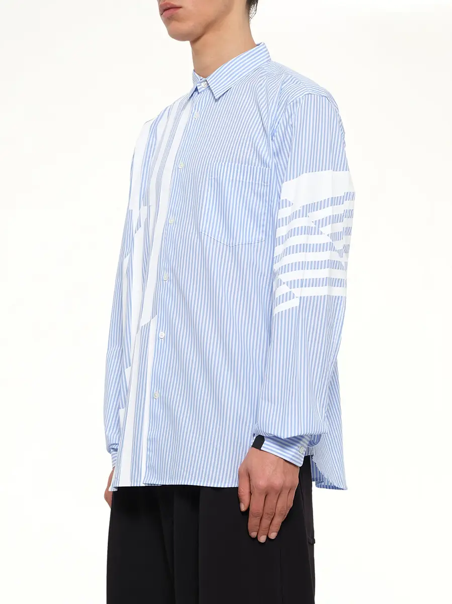 DSM KEI NINOMIYA Printed Striped Woven Shirt | Thumbnail 3 DSM KEI NINOMIYA Printed Striped Woven Shirt | Thumbnail 3