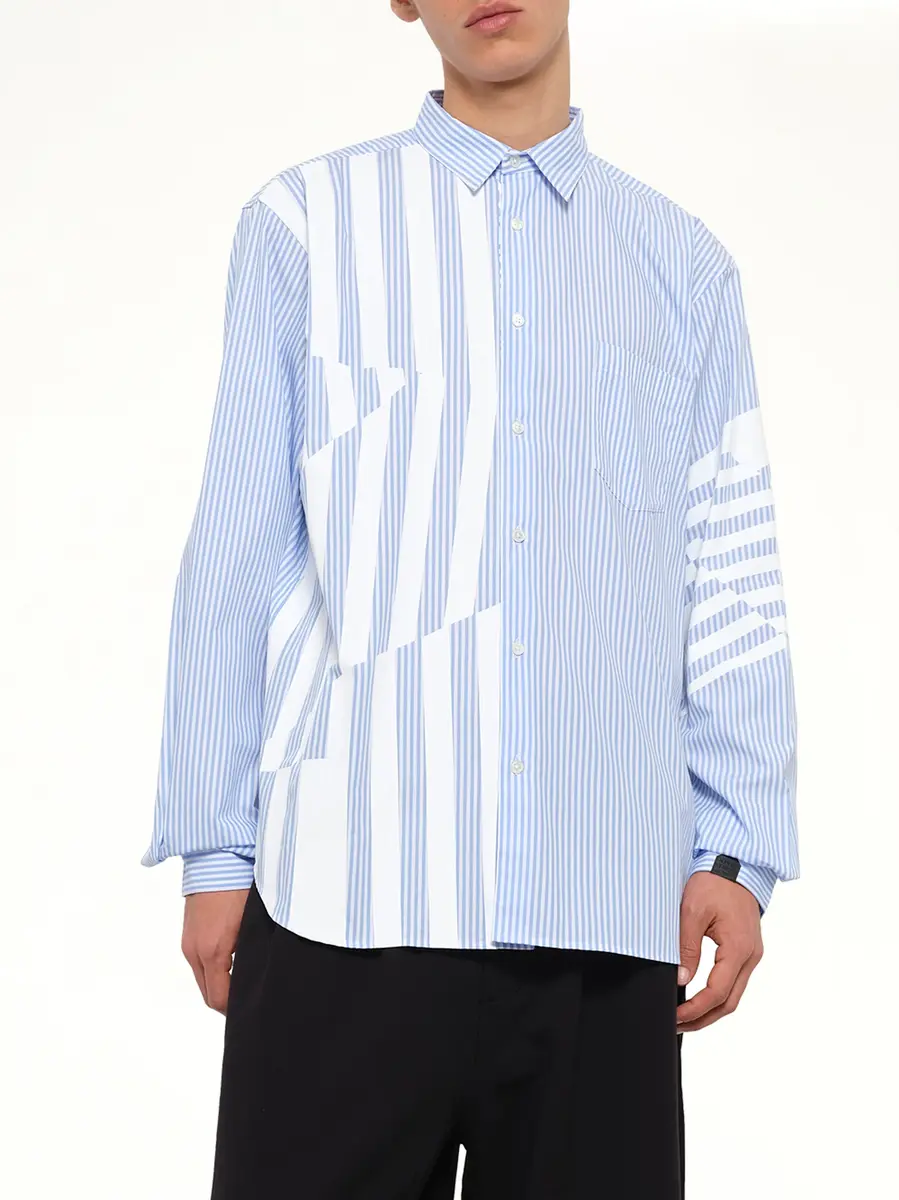 DSM KEI NINOMIYA Printed Striped Woven Shirt | Thumbnail 6 DSM KEI NINOMIYA Printed Striped Woven Shirt | Thumbnail 6