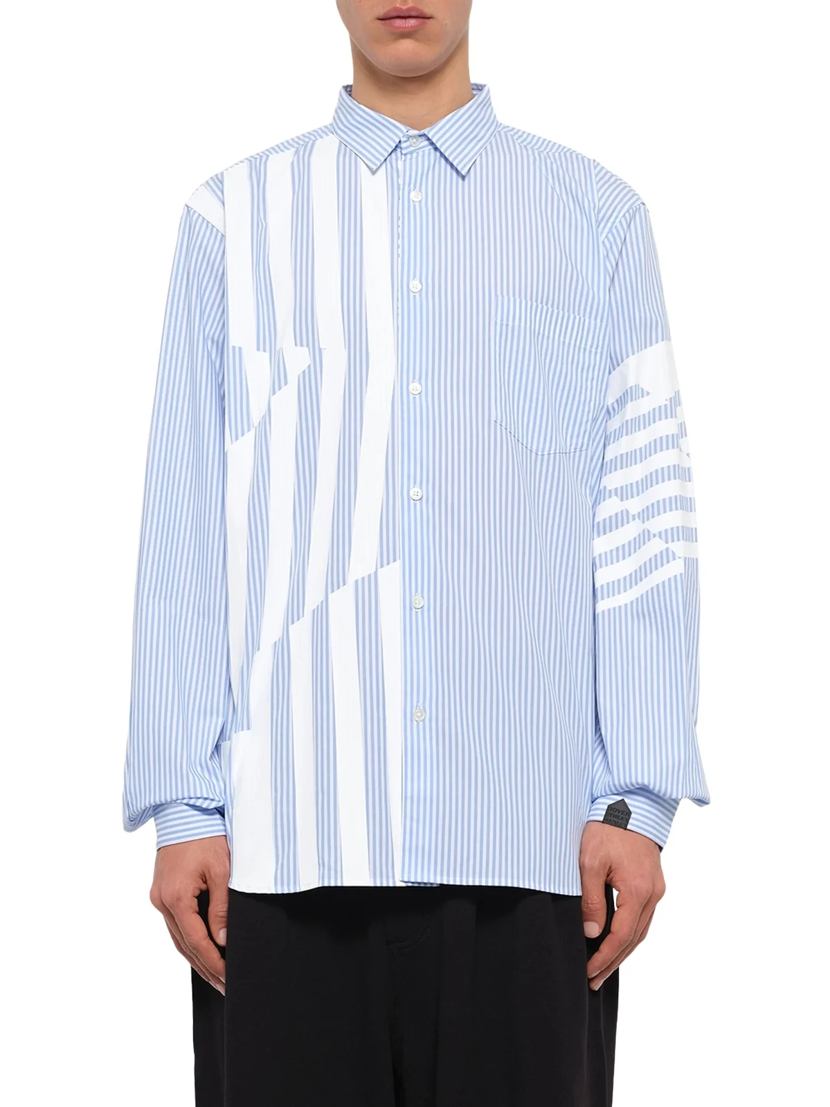 DSM KEI NINOMIYA Printed Striped Woven Shirt