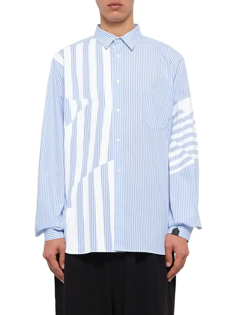 DSM KEI NINOMIYA Printed Striped Woven Shirt