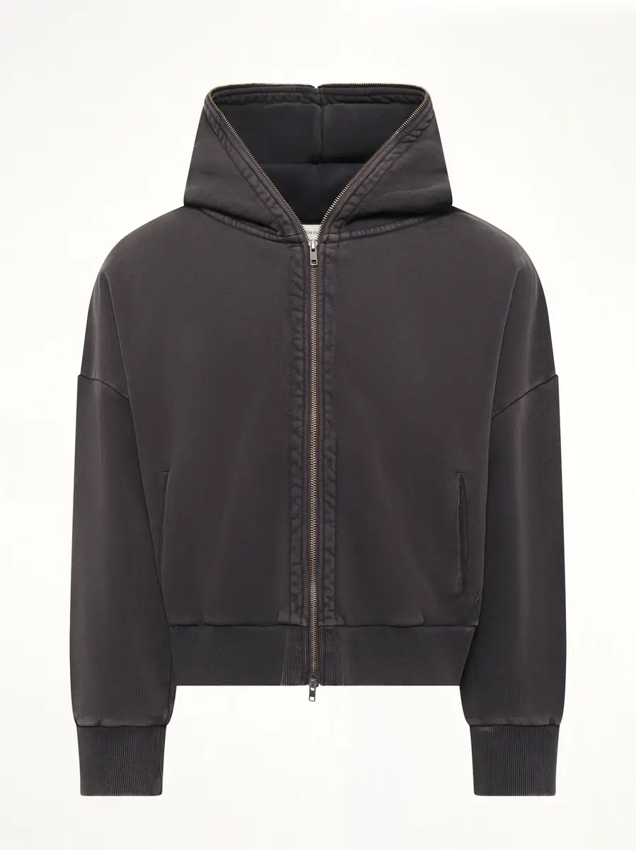 Entire Studios Eternal Zip Hoodie in Washed Black | Thumbnail 2 Entire Studios Eternal Zip Hoodie in Washed Black | Thumbnail 2