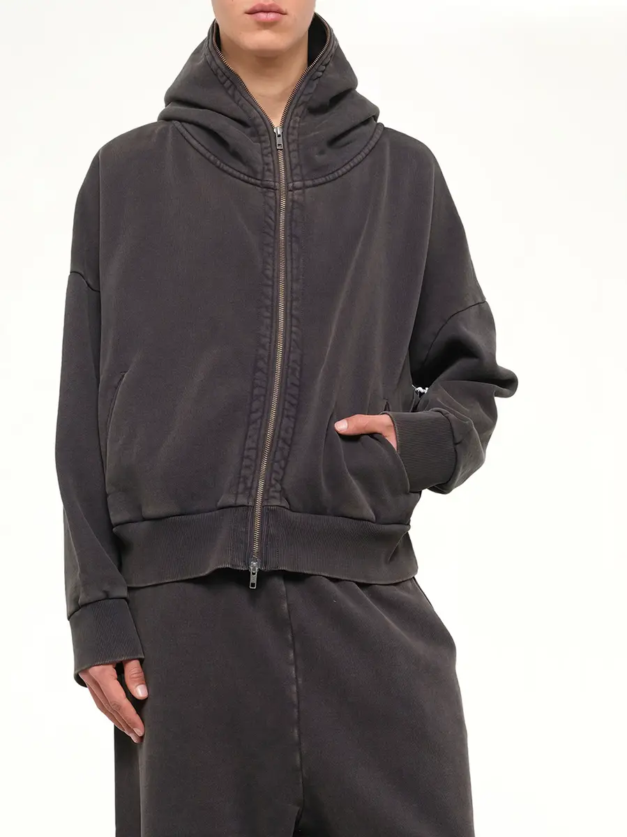 Entire Studios Eternal Zip Hoodie in Washed Black | Thumbnail 6 Entire Studios Eternal Zip Hoodie in Washed Black | Thumbnail 6