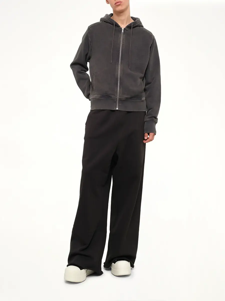 Entire Studios Slim Zip Up in Washed Black | Thumbnail 4 Entire Studios Slim Zip Up in Washed Black | Thumbnail 4