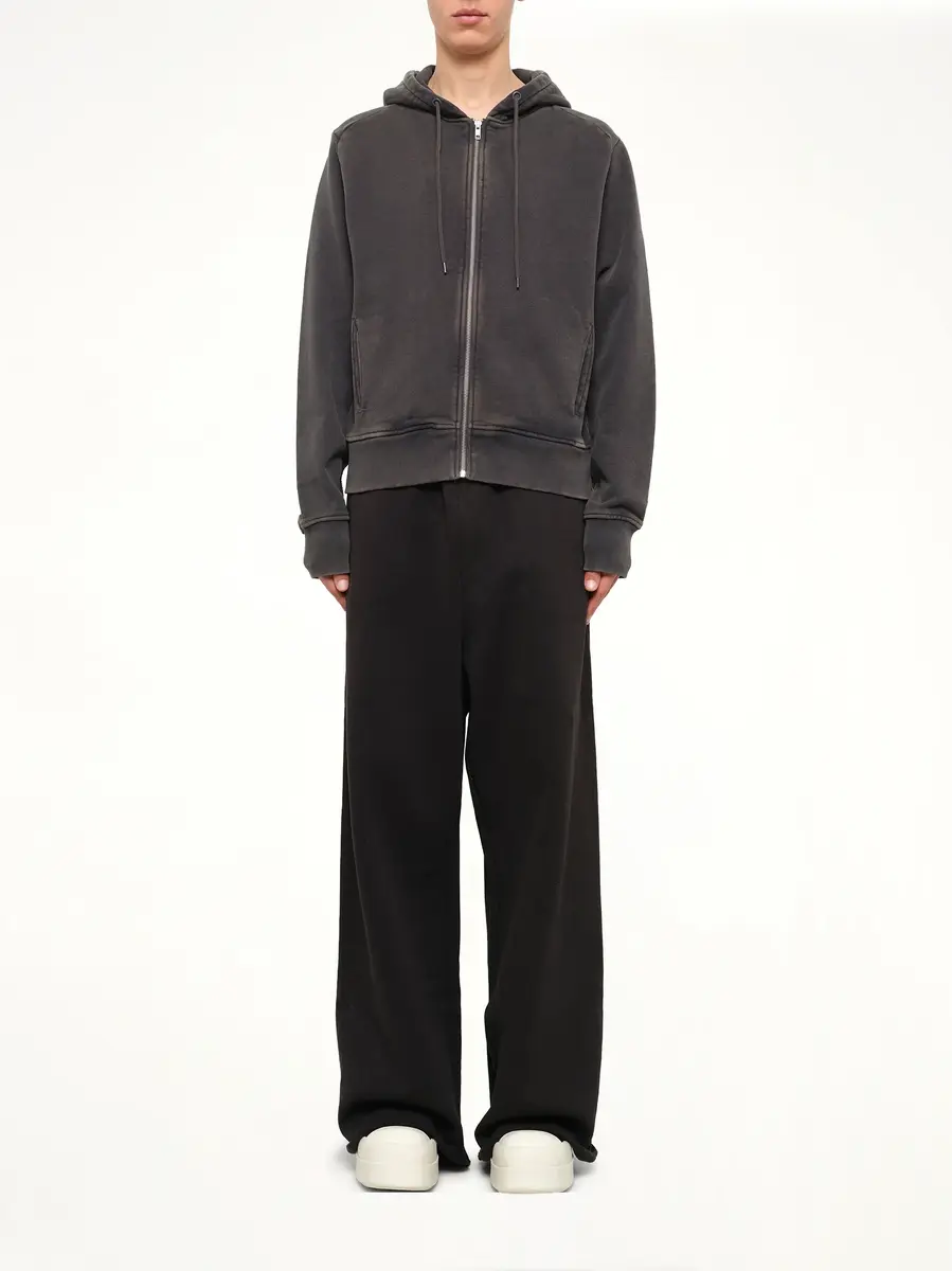 Entire Studios Slim Zip Up in Washed Black | Thumbnail 7 Entire Studios Slim Zip Up in Washed Black | Thumbnail 7