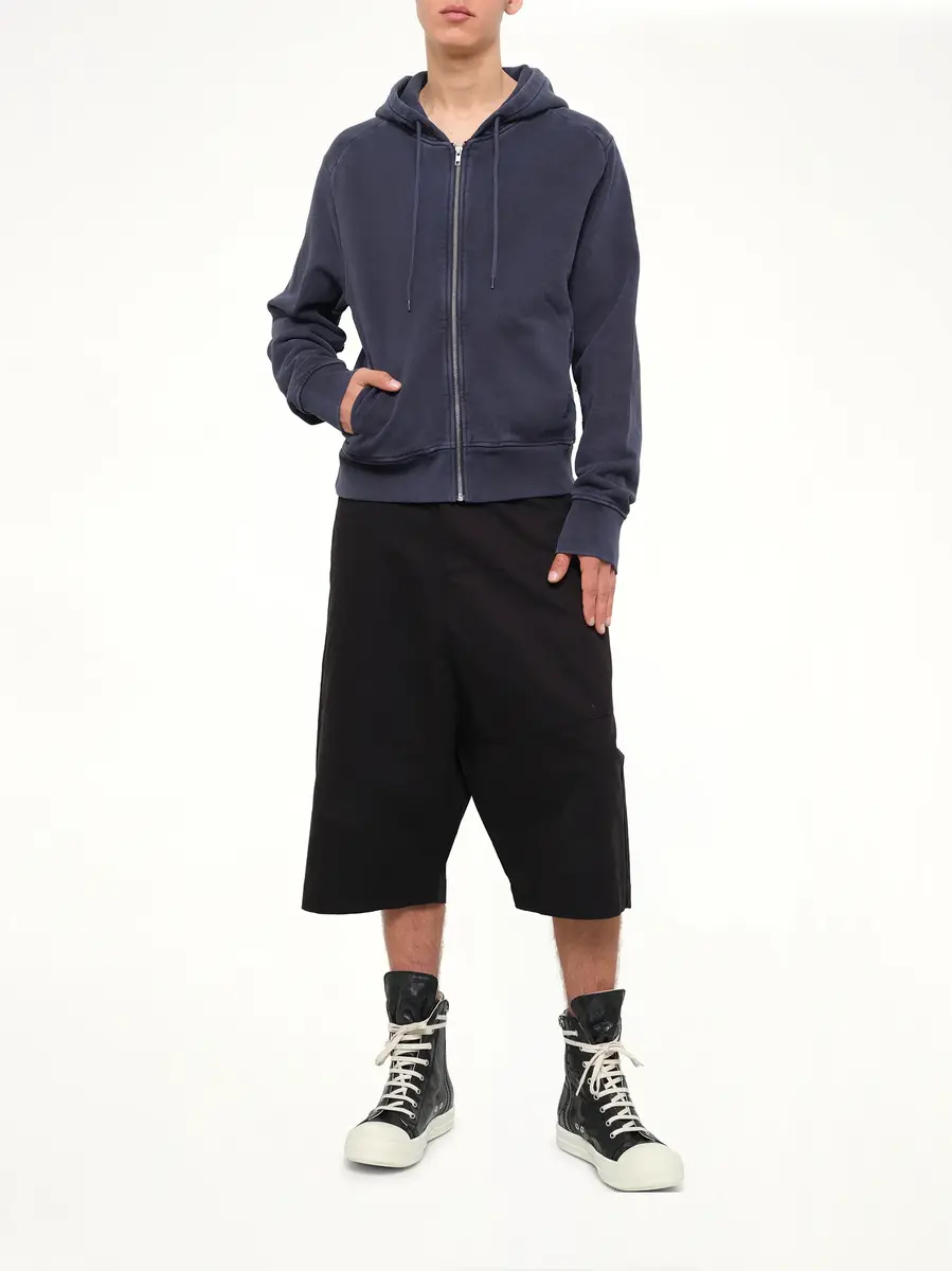 Entire Studios Slim Zip Up in Salted Navy | Thumbnail 4
