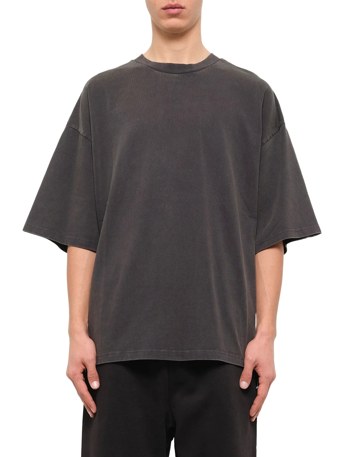 Entire Studios Heavy Boxy T-shirt in Washed Black