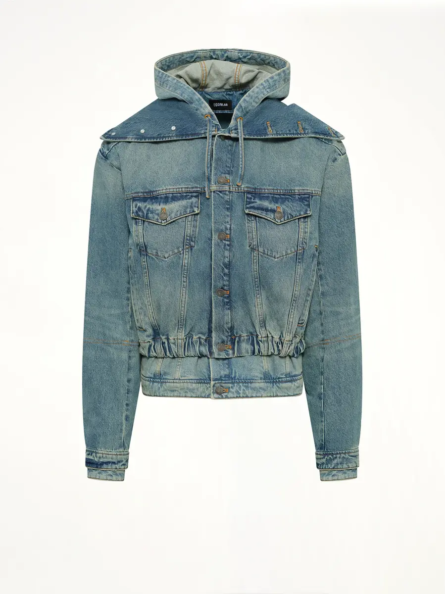 Egonlab Hooded Denim Bomber | Thumbnail 2 Egonlab Hooded Denim Bomber | Thumbnail 2