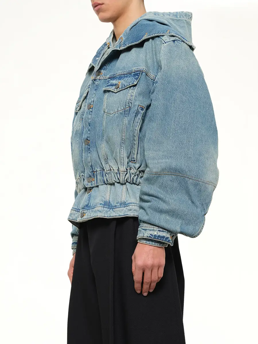 Egonlab Hooded Denim Bomber | Thumbnail 3 Egonlab Hooded Denim Bomber | Thumbnail 3