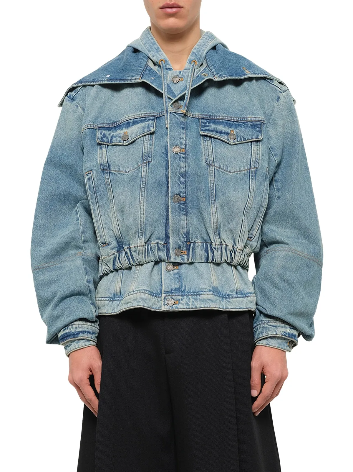 Egonlab Hooded Denim Bomber