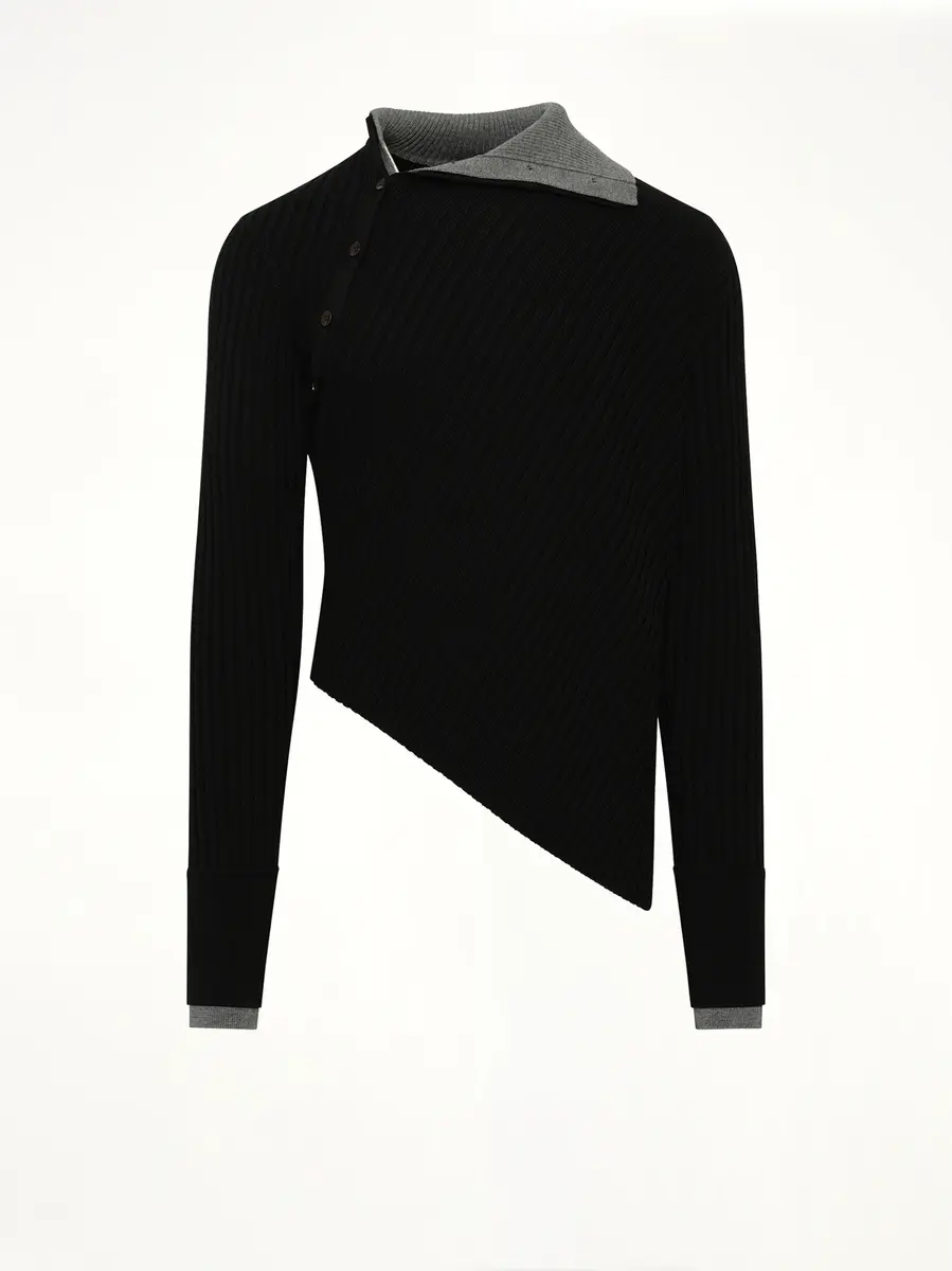 Egonlab Asymmetrical Wool Turtle Neck | Thumbnail 2 Egonlab Asymmetrical Wool Turtle Neck | Thumbnail 2