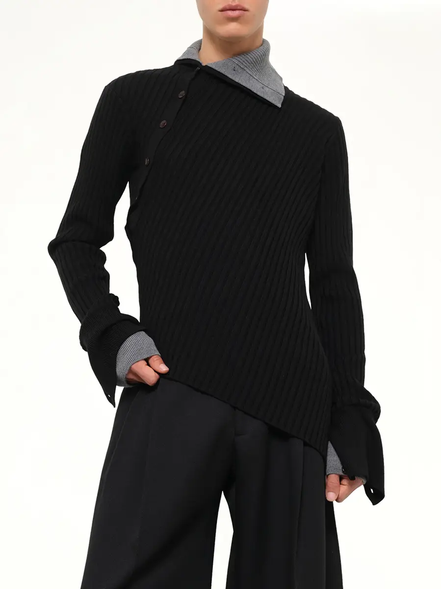 Egonlab Asymmetrical Wool Turtle Neck | Thumbnail 6 Egonlab Asymmetrical Wool Turtle Neck | Thumbnail 6