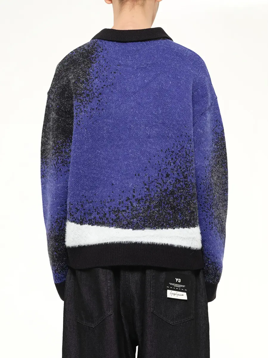 HOUSE OF ERRORS Femme Fatale Knitted Rugby in Dark Blue | Thumbnail 5 HOUSE OF ERRORS Femme Fatale Knitted Rugby in Dark Blue | Thumbnail 5