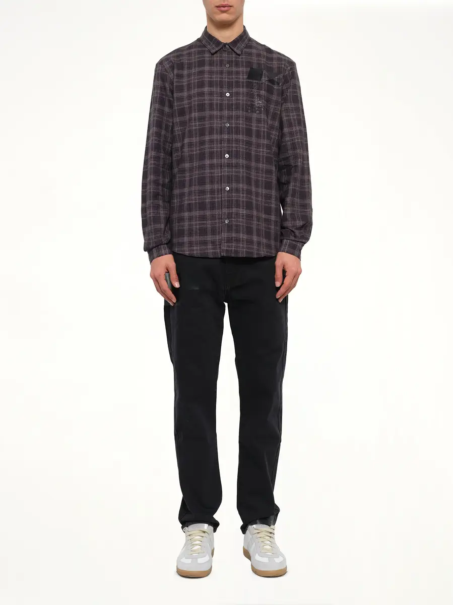 MCQ Check Flannel Shirt in Dark Grey | Thumbnail 2 MCQ Check Flannel Shirt in Dark Grey | Thumbnail 2
