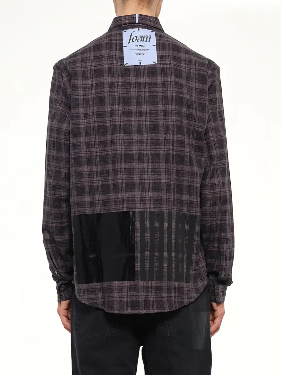 MCQ Check Flannel Shirt in Dark Grey | Thumbnail 3 MCQ Check Flannel Shirt in Dark Grey | Thumbnail 3