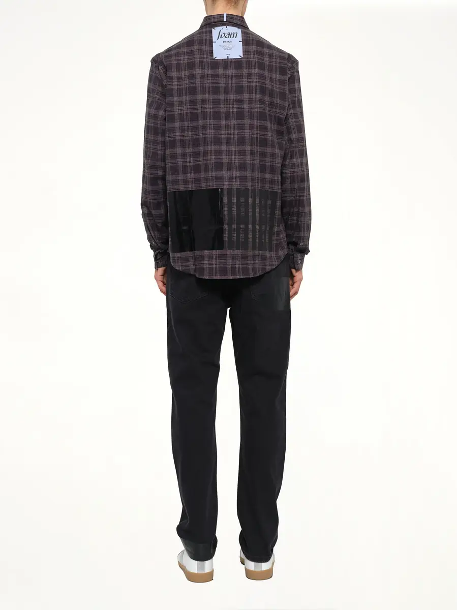 MCQ Check Flannel Shirt in Dark Grey | Thumbnail 4 MCQ Check Flannel Shirt in Dark Grey | Thumbnail 4
