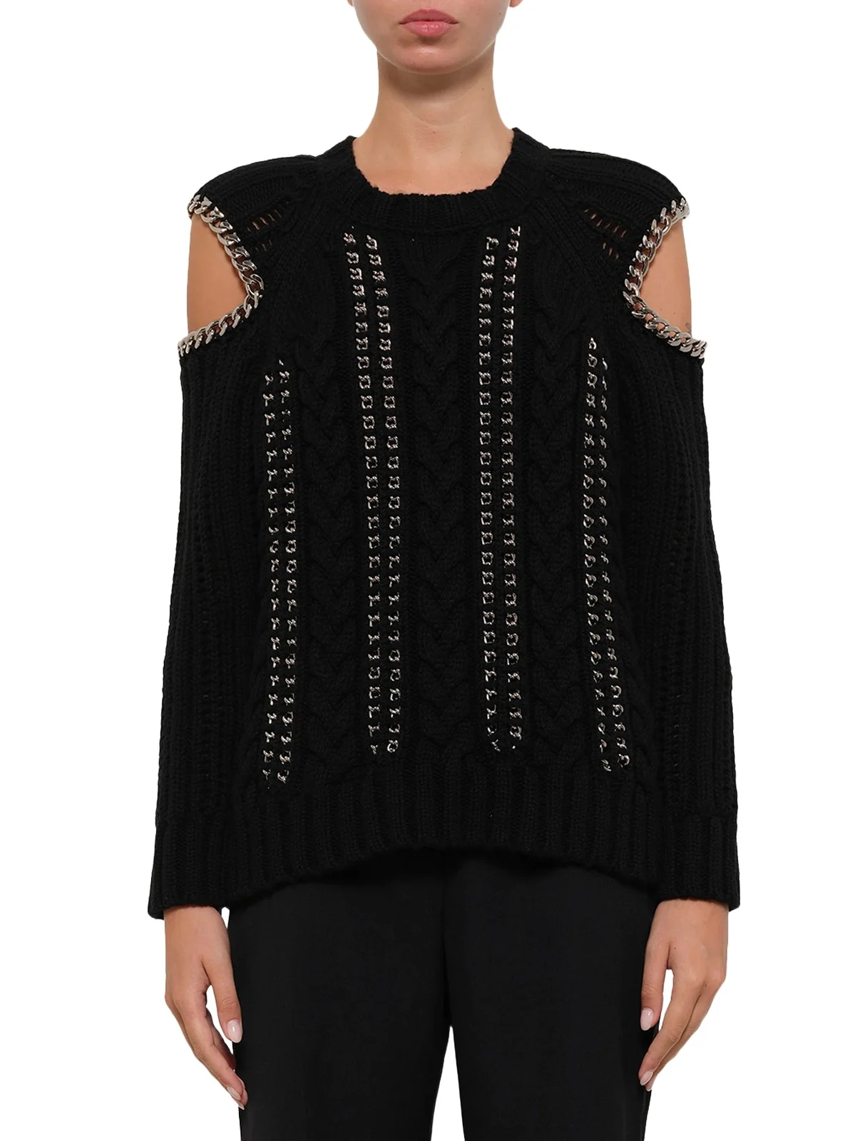 Alexander McQueen Crew Neck O/s Knitwear