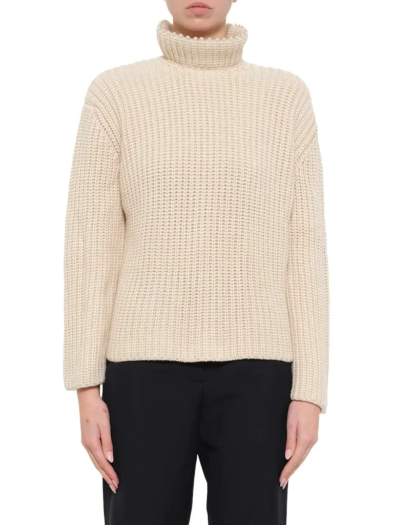Loewe Crop Pearls Sweater