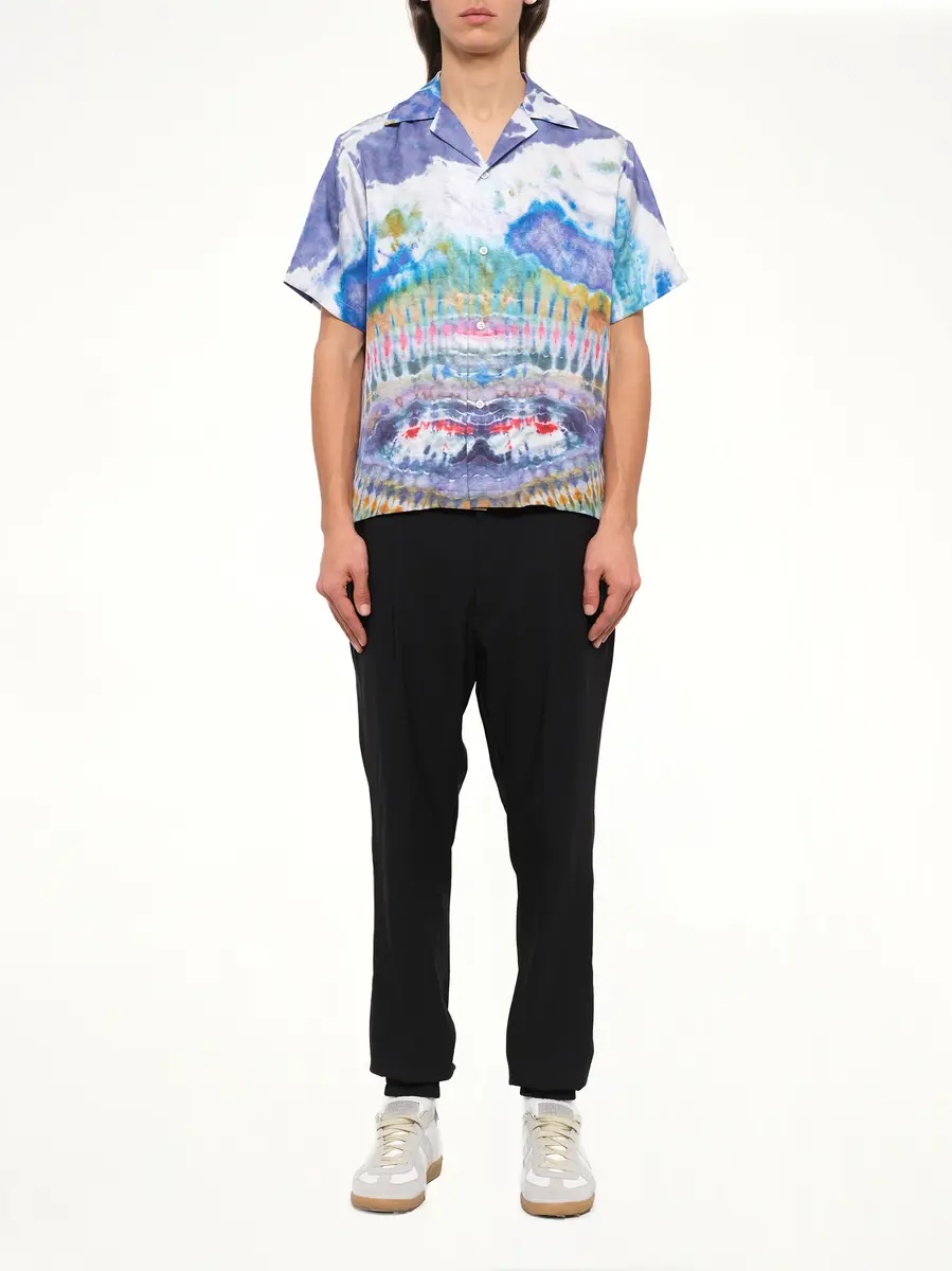 AMIRI Tie Dye Short Sleeve Shirt in Multicolor | Thumbnail 2 AMIRI Tie Dye Short Sleeve Shirt in Multicolor | Thumbnail 2