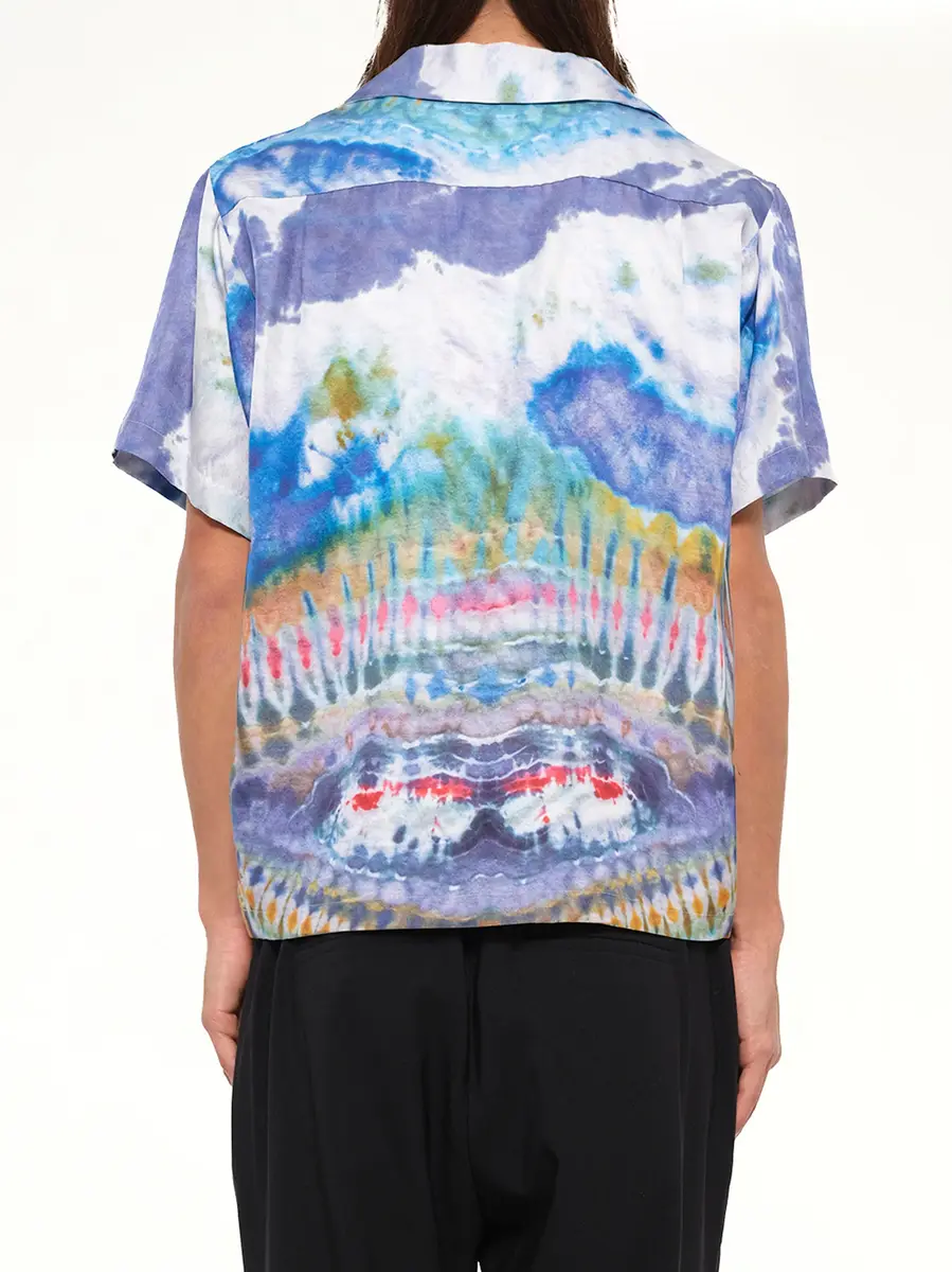 AMIRI Tie Dye Short Sleeve Shirt in Multicolor | Thumbnail 3 AMIRI Tie Dye Short Sleeve Shirt in Multicolor | Thumbnail 3