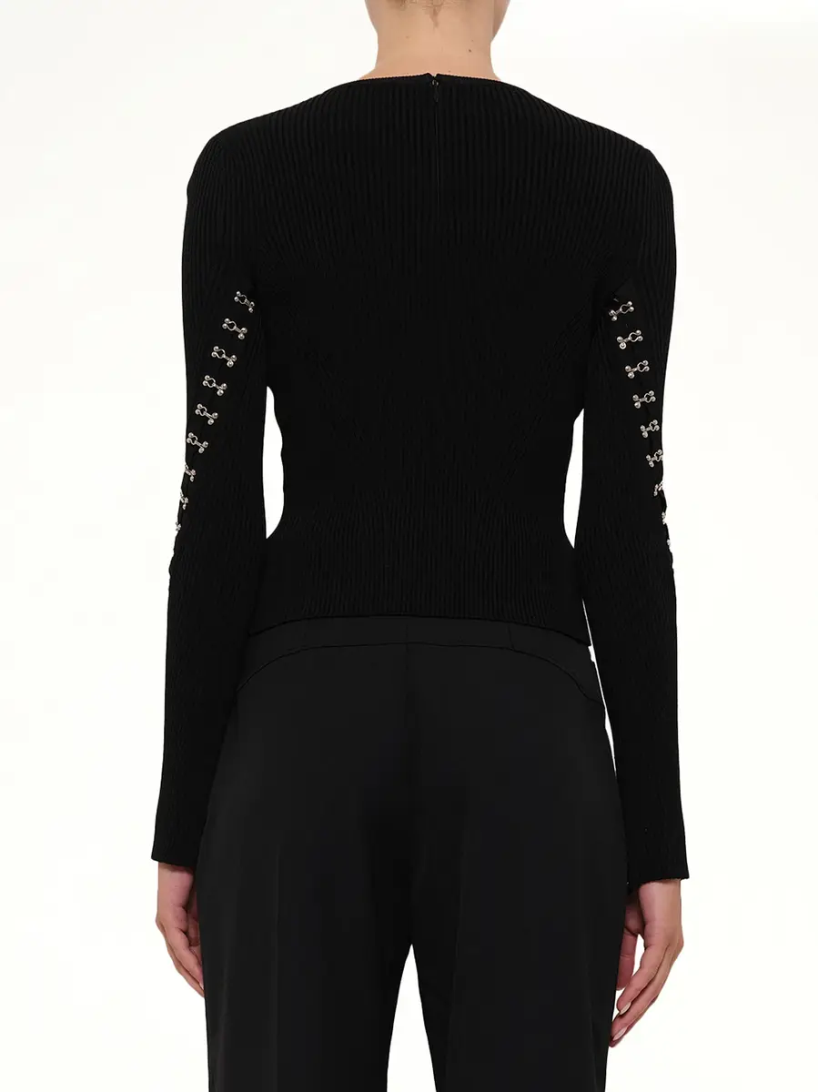 Alexander McQueen Slash Crew Neck Knitwear | Thumbnail 3 Alexander McQueen Slash Crew Neck Knitwear | Thumbnail 3