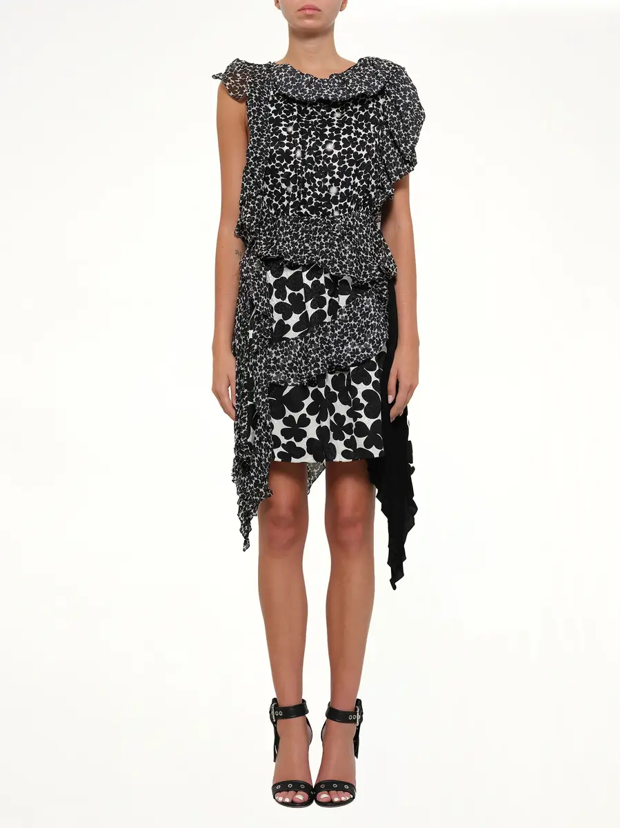 Givenchy Podium Dress in White Black | Thumbnail 2