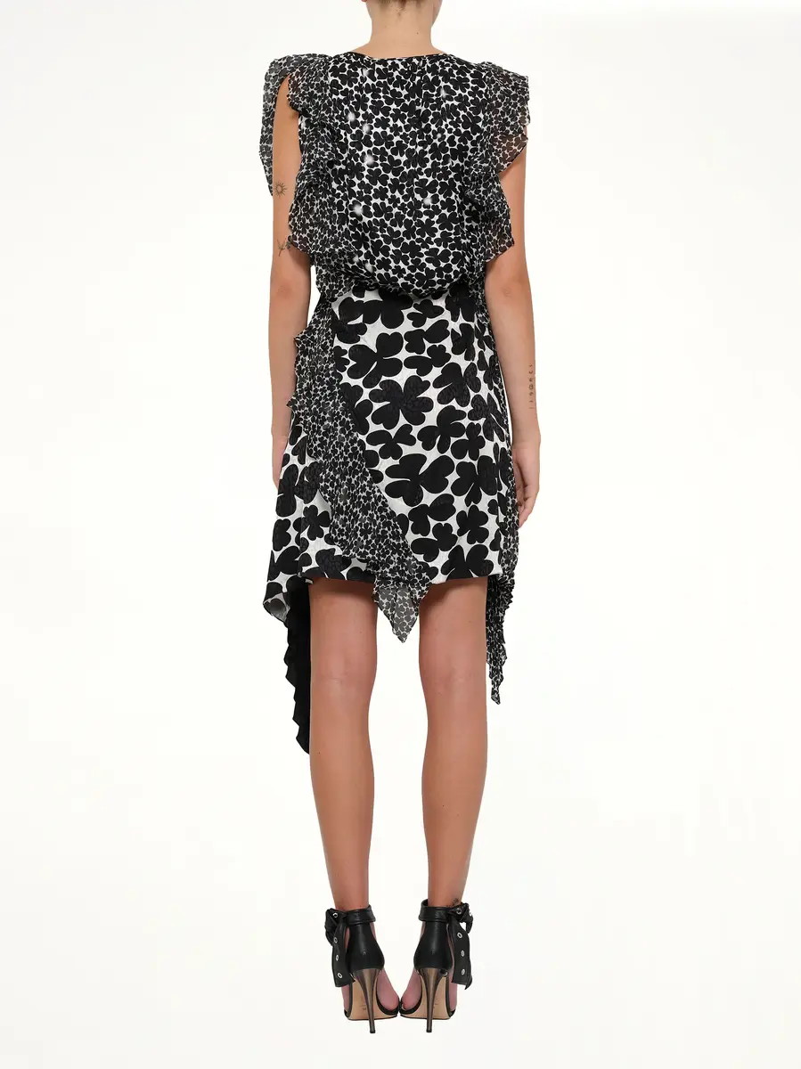 Givenchy Podium Dress in White Black | Thumbnail 4