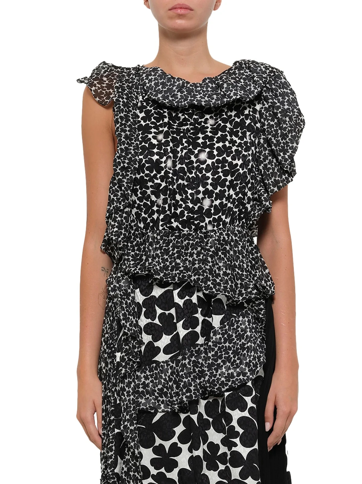 Givenchy Podium Dress in White Black