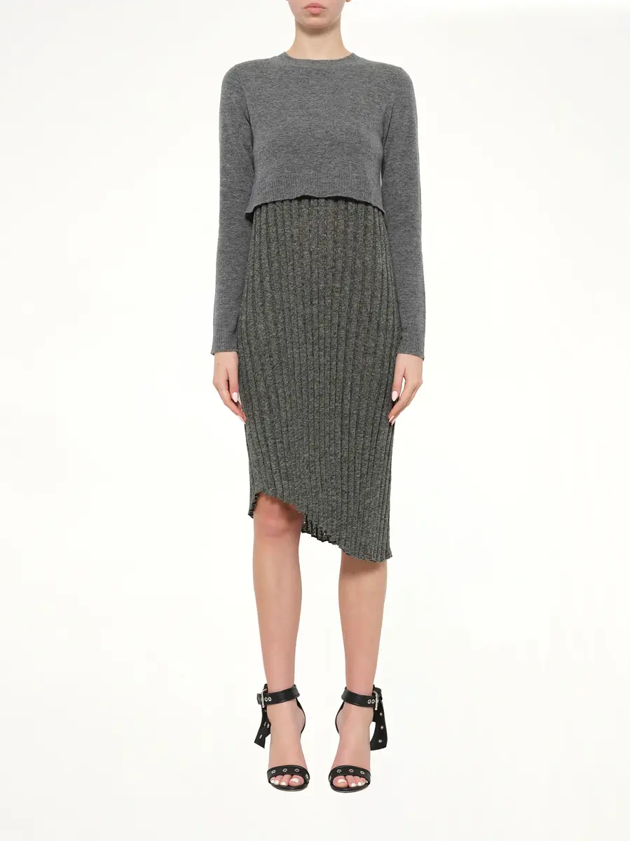 JW Anderson Trompe Pleat Knit Dress | Thumbnail 2 JW Anderson Trompe Pleat Knit Dress | Thumbnail 2