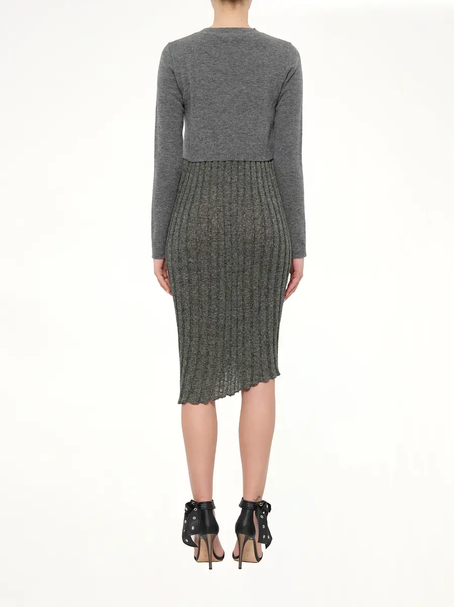 JW Anderson Trompe Pleat Knit Dress | Thumbnail 4 JW Anderson Trompe Pleat Knit Dress | Thumbnail 4
