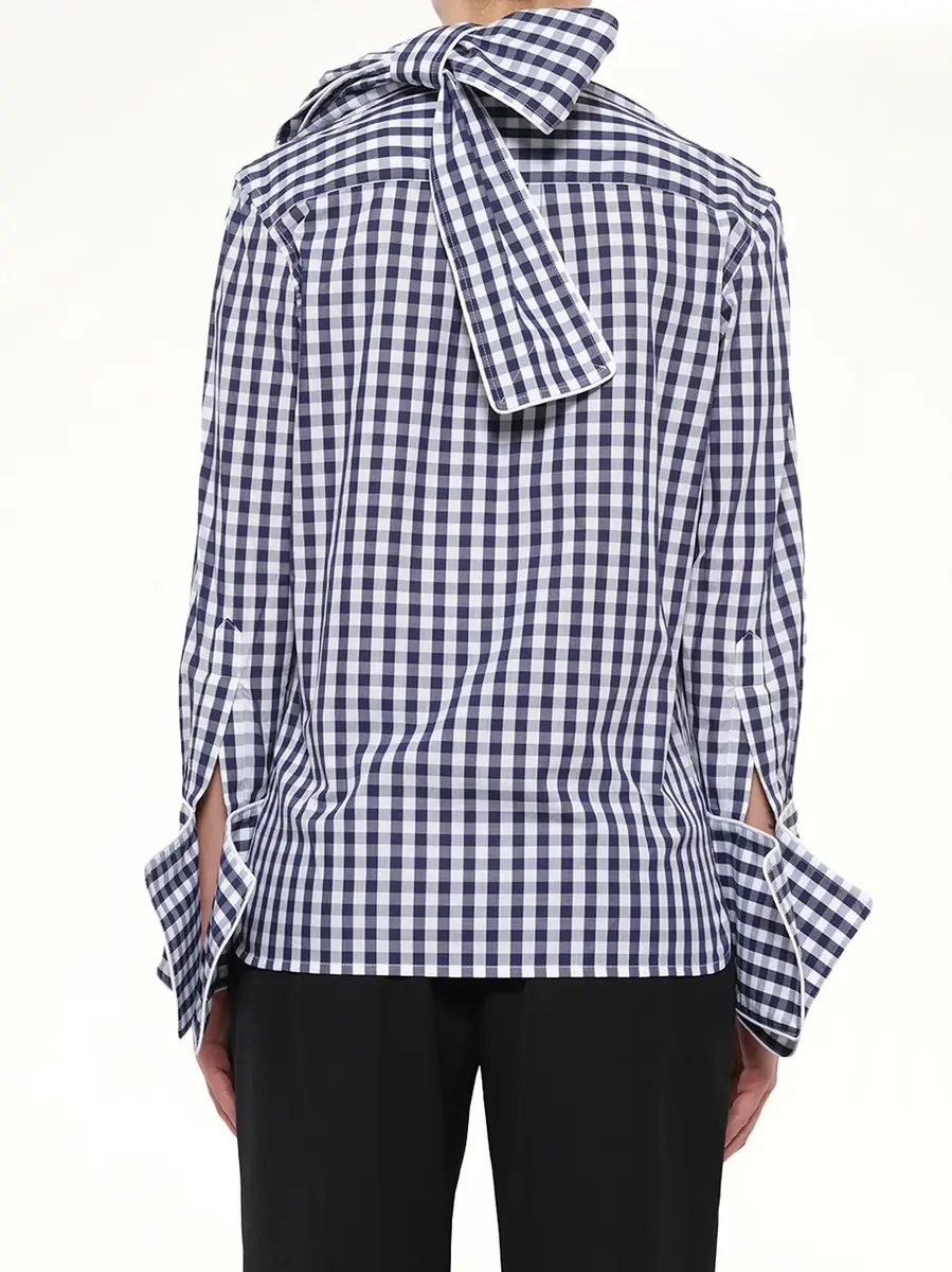 JW Anderson Scarf Gingham Shirt | Thumbnail 3 JW Anderson Scarf Gingham Shirt | Thumbnail 3