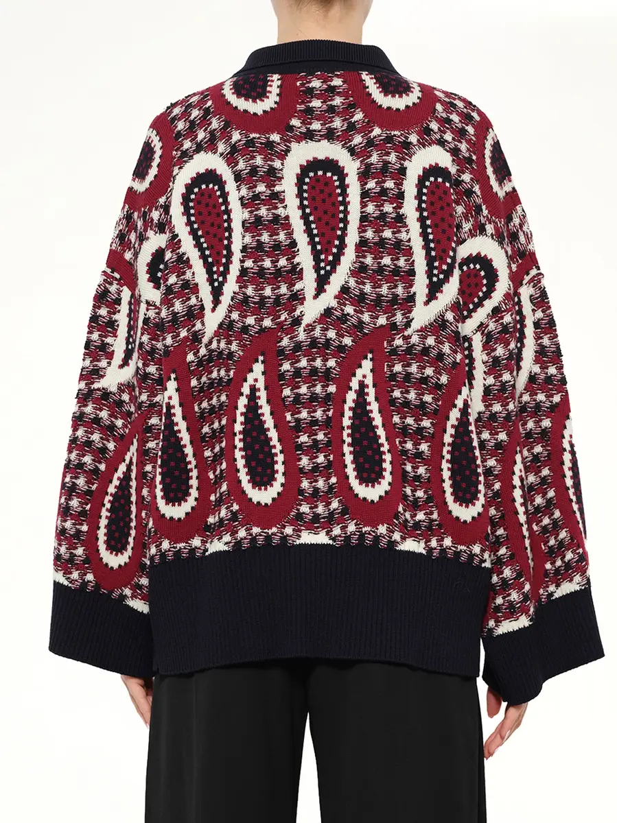 JW Anderson Paisley Merino Jumper | Thumbnail 3