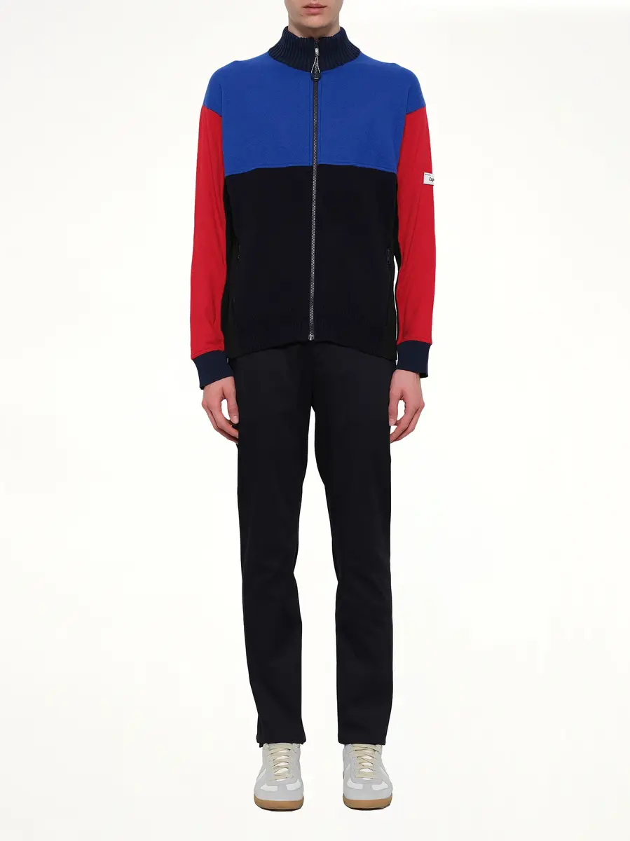 KENZO Colorblock Zip Jacket in Blue/black/red | Thumbnail 2 KENZO Colorblock Zip Jacket in Blue/black/red | Thumbnail 2
