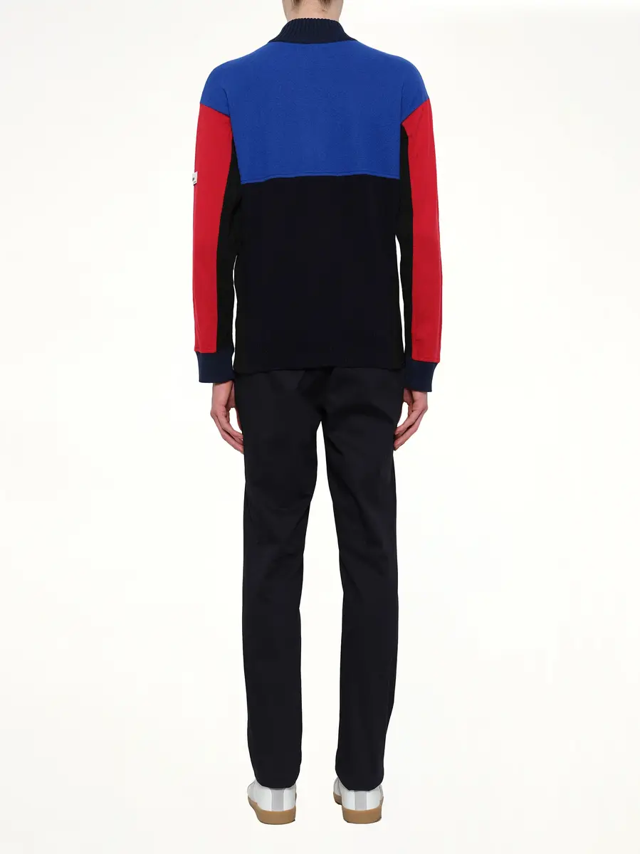 KENZO Colorblock Zip Jacket in Blue/black/red | Thumbnail 4 KENZO Colorblock Zip Jacket in Blue/black/red | Thumbnail 4