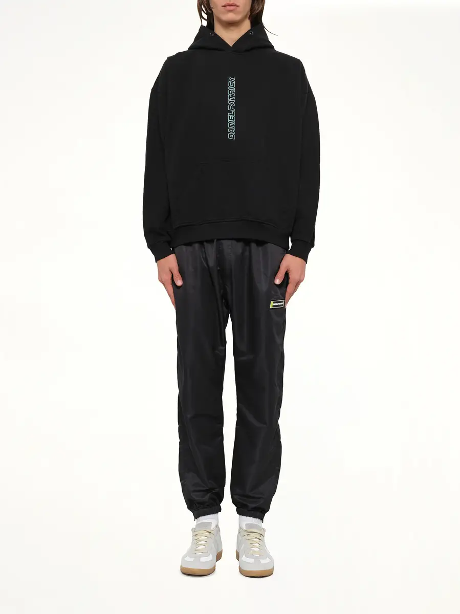Daniel Patrick Vertical Logo Hoodie in Sea | Thumbnail 2 Daniel Patrick Vertical Logo Hoodie in Sea | Thumbnail 2