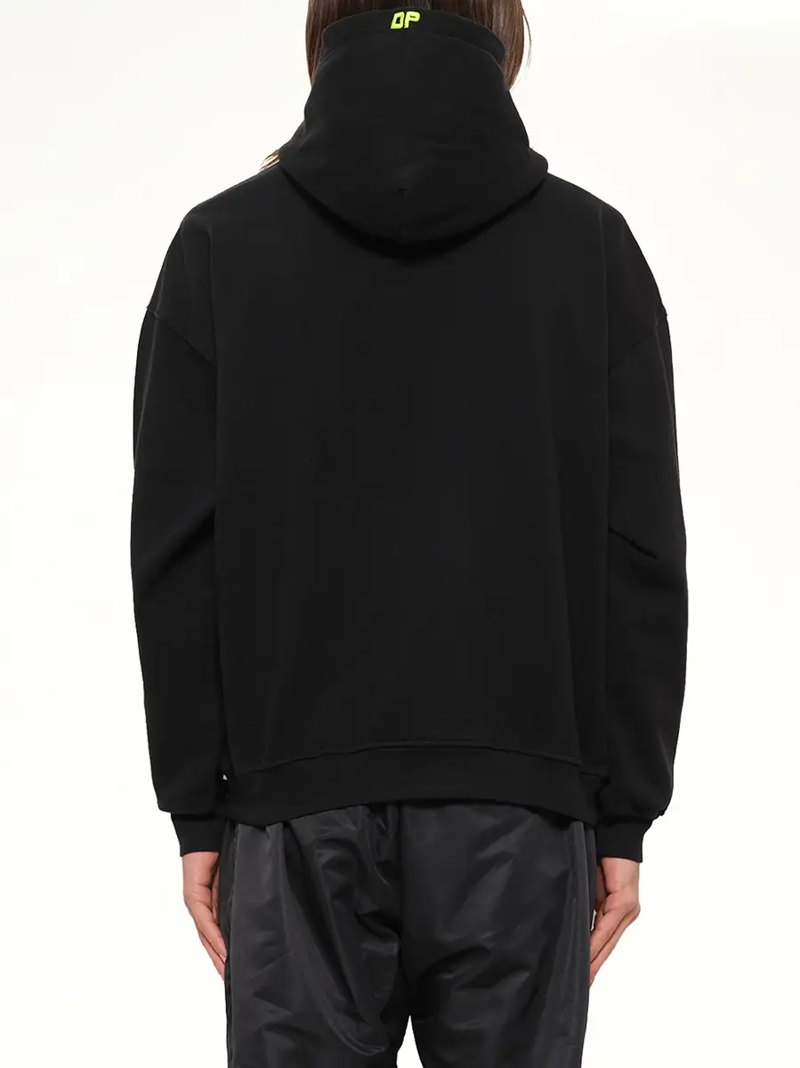 Daniel Patrick Vertical Logo Hoodie in Sea | Thumbnail 3 Daniel Patrick Vertical Logo Hoodie in Sea | Thumbnail 3