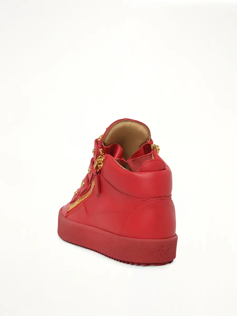 Giuseppe Zanotti Birel/vague Fiamma Sneaker in Red | Thumbnail 3 Giuseppe Zanotti Birel/vague Fiamma Sneaker in Red | Thumbnail 3