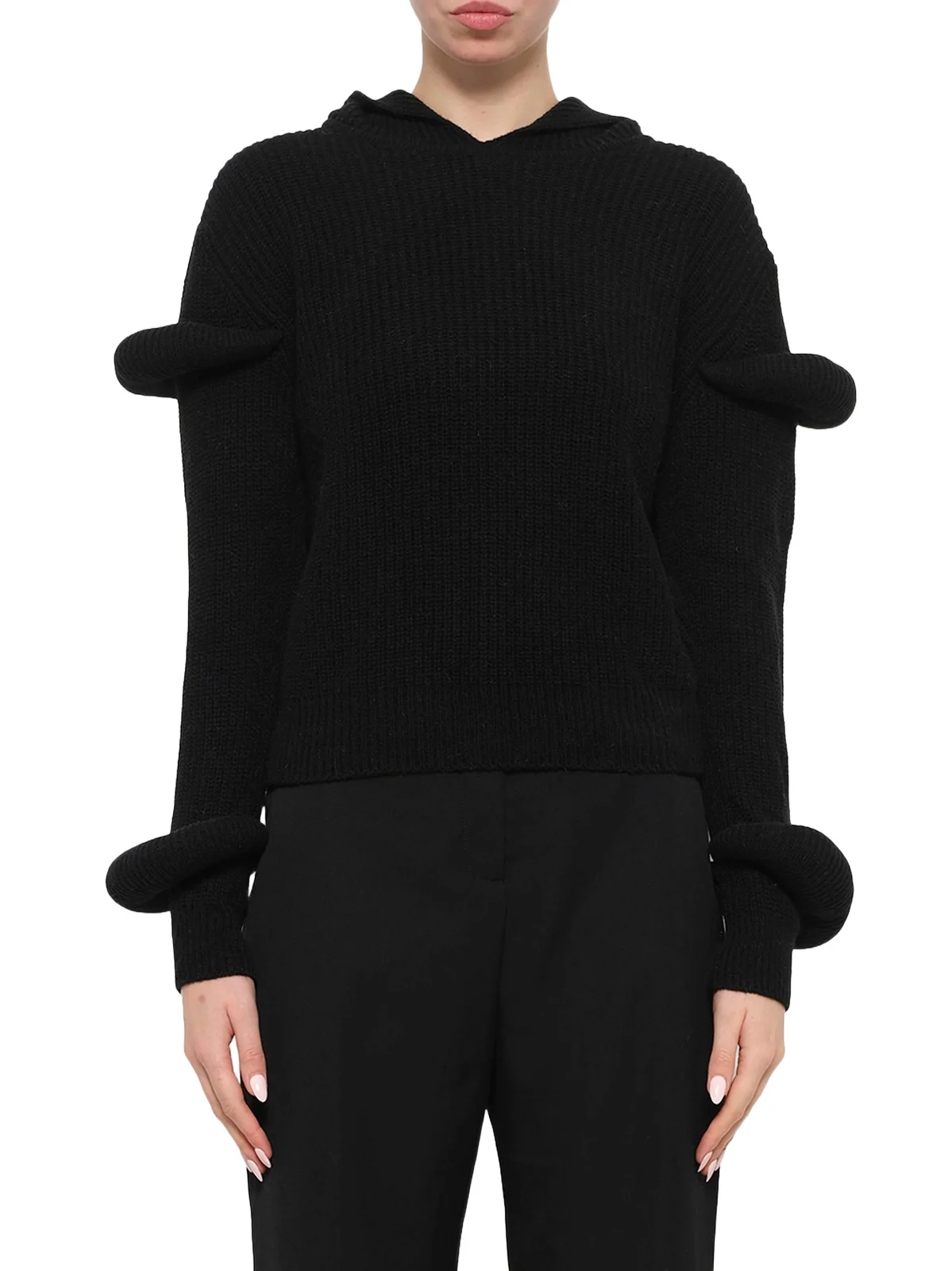 JW Anderson Rib Knit Hoodie
